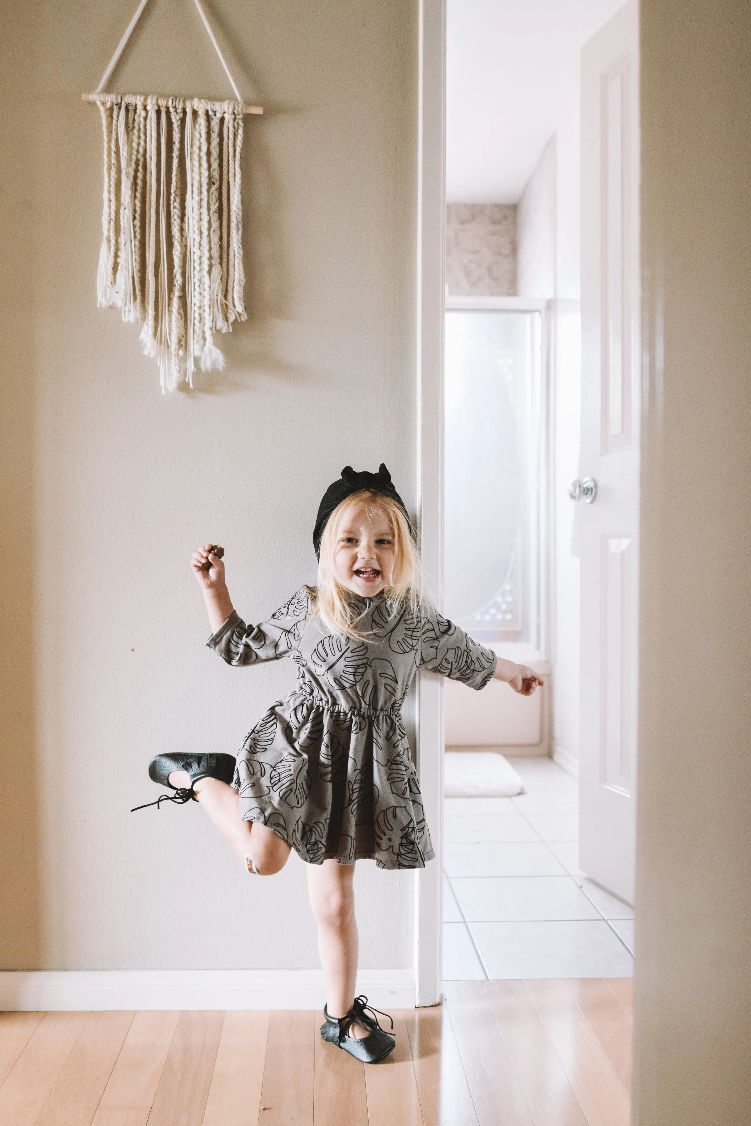 Small children shop dresses